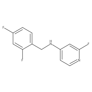 N-[(2,4-difluorophenyl)methyl]-2-fluoropyridin-4-amine结构式