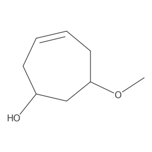 3-Cyclohepten-1-ol, 6-methoxy-, (1R,6R)- Structure