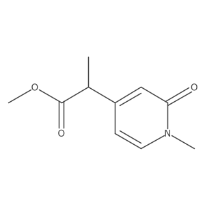 Methyl 2-(1-methyl-2-oxo-1,2-dihydropyridin-4-yl)propanoate结构式