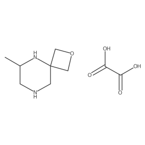 (S)-6-Methyl-2-oxa-5,8-diazaspiro[3.5]nonane oxalate结构式