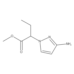 methyl 2-(3-amino-1H-pyrazol-1-yl)butanoate Structure