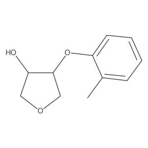 Rel-(3S,4S)-4-(o-tolyloxy)tetrahydrofuran-3-ol结构式