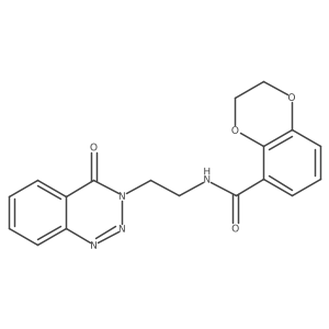 N-(2-(4-oxobenzo[d][1,2,3]triazin-3(4H)-yl)ethyl)-2,3-dihydrobenzo[b][1,4]dioxine-5-carboxamide Structure