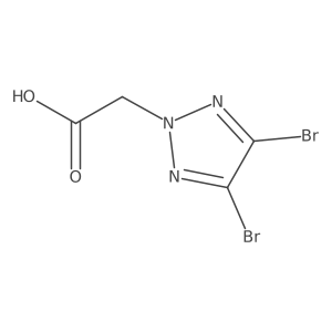 2-(dibromo-2H-1,2,3-triazol-2-yl)acetic acid结构式