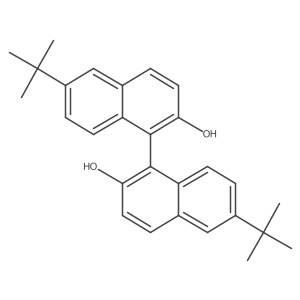 6,6'-Di-tert-butyl-[1,1'-binaphthalene]-2,2'-diol结构式