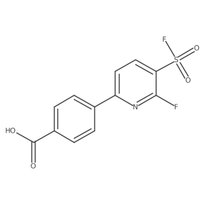 4-[6-Fluoro-5-(fluorosulfonyl)pyridin-2-yl]benzoic acid Structure