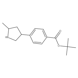 tert-Butyl 4-(5-methylpyrrolidin-3-yl)benzoate Structure