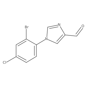 1-(2-Bromo-4-chlorophenyl)-1H-imidazole-4-carbaldehyde Structure