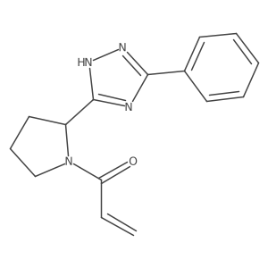 1-[2-(3-phenyl-1H-1,2,4-triazol-5-yl)pyrrolidin-1-yl]prop-2-en-1-one结构式