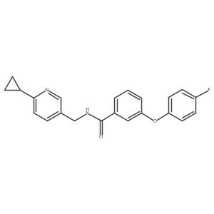 N-[(6-cyclopropylpyridin-3-yl)methyl]-3-(4-fluorophenoxy)benzamide Structure