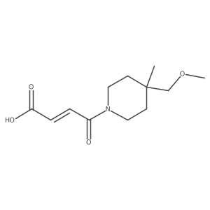 (E)-4-(4-(methoxymethyl)-4-methylpiperidin-1-yl)-4-oxobut-2-enoic acid结构式