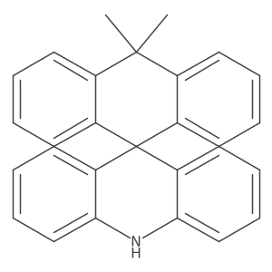 10',10'-Dimethyl-10H,10'H-spiro[acridine-9,9'-anthracene]结构式