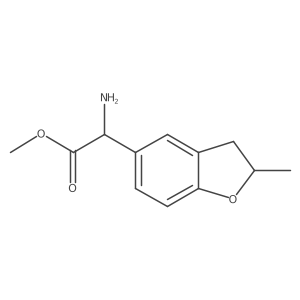 Methyl 2-amino-2-(2-methyl-2,3-dihydro-1-benzofuran-5-yl)acetate结构式