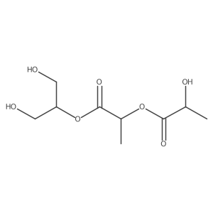 Propanoic acid, 2-hydroxy-, 2-[2-hydroxy-1-(hydroxymethyl)ethoxy]-1-methyl-2-oxoethyl ester Structure