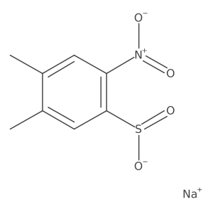 Sodium 4,5-dimethyl-2-nitrobenzene-1-sulfinate Structure