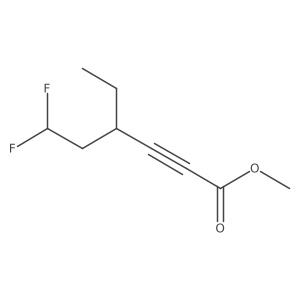 Methyl 4-ethyl-6,6-difluorohex-2-ynoate结构式