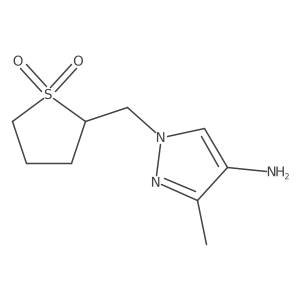 2-[(4-amino-3-methyl-1H-pyrazol-1-yl)methyl]-1lambda6-thiolane-1,1-dione Structure