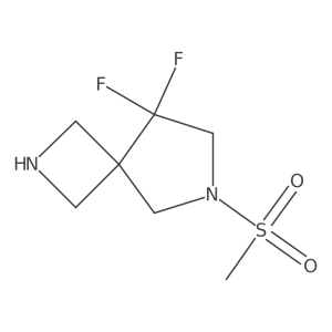 8,8-Difluoro-6-methanesulfonyl-2,6-diazaspiro[3.4]octane结构式