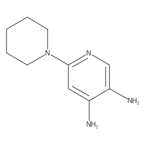 6-(Piperidin-1-yl)pyridine-3,4-diamine结构式