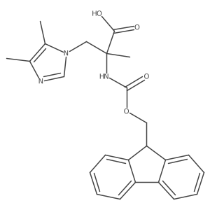 3-(4,5-dimethyl-1H-imidazol-1-yl)-2-({[(9H-fluoren-9-yl)methoxy]carbonyl}amino)-2-methylpropanoic acid Structure