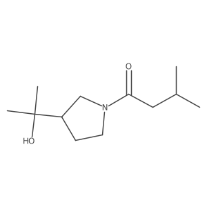 1-[3-(2-Hydroxypropan-2-yl)pyrrolidin-1-yl]-3-methylbutan-1-one结构式