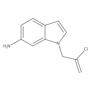 1-(2-chloroprop-2-en-1-yl)-1H-indol-6-amine结构式