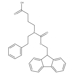 4-({[(9H-fluoren-9-yl)methoxy]carbonyl}(2-phenylethyl)amino)butanoic acid结构式
