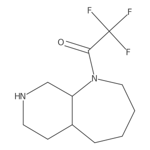 1-{decahydro-1H-pyrido[3,4-b]azepin-1-yl}-2,2,2-trifluoroethan-1-one结构式