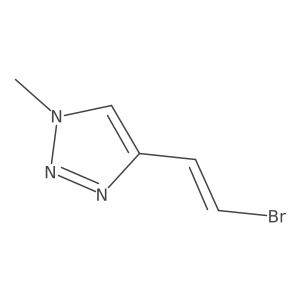 4-(2-bromoethenyl)-1-methyl-1H-1,2,3-triazole结构式