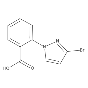 2-(3-bromo-1H-pyrazol-1-yl)benzoic acid结构式