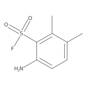 6-Amino-2,3-dimethylbenzene-1-sulfonyl fluoride结构式
