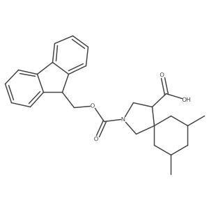 2-{[(9H-fluoren-9-yl)methoxy]carbonyl}-7,9-dimethyl-2-azaspiro[4.5]decane-4-carboxylic acid Structure
