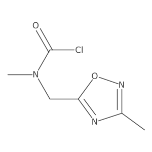 N-methyl-N-[(3-methyl-1,2,4-oxadiazol-5-yl)methyl]carbamoyl chloride Structure