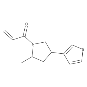 1-(2-Methyl-4-thiophen-3-ylpyrrolidin-1-yl)prop-2-en-1-one结构式