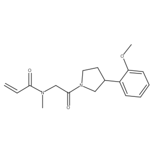 N-[2-[3-(2-Methoxyphenyl)pyrrolidin-1-yl]-2-oxoethyl]-N-methylprop-2-enamide Structure