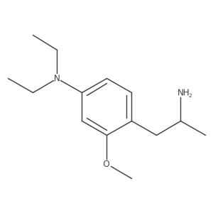 4-[(2R)-2-aminopropyl]-N,N-diethyl-3-methoxyaniline结构式