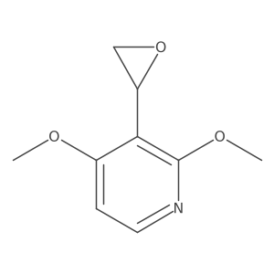 2,4-dimethoxy-3-[(2S)-oxiran-2-yl]pyridine结构式