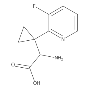 2-Amino-2-[1-(3-fluoropyridin-2-yl)cyclopropyl]acetic acid Structure