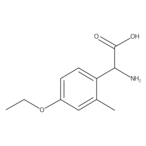 2-Amino-2-(4-ethoxy-2-methylphenyl)acetic acid结构式