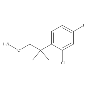 O-[2-(2-chloro-4-fluorophenyl)-2-methylpropyl]hydroxylamine Structure
