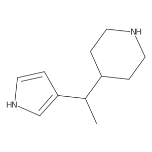 4-[1-(1H-pyrrol-3-yl)ethyl]piperidine结构式