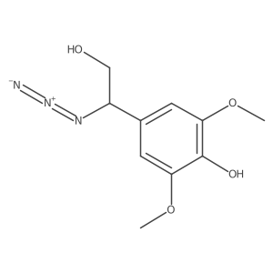 4-(1-Azido-2-hydroxyethyl)-2,6-dimethoxyphenol Structure