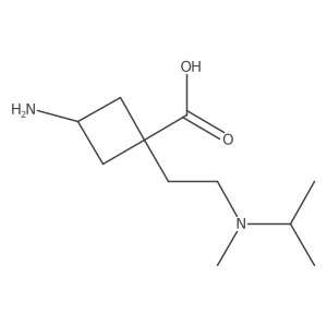 3-Amino-1-{2-[methyl(propan-2-yl)amino]ethyl}cyclobutane-1-carboxylic acid Structure