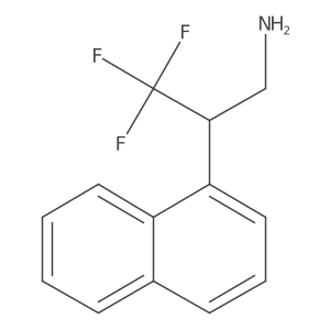 3,3,3-Trifluoro-2-(naphthalen-1-yl)propan-1-amine Structure