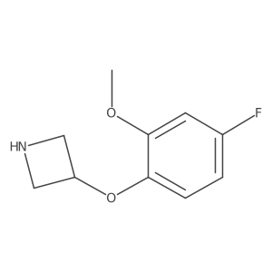 3-(4-Fluoro-2-methoxyphenoxy)azetidine结构式