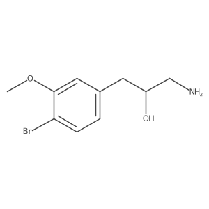 1-Amino-3-(4-bromo-3-methoxyphenyl)propan-2-ol结构式