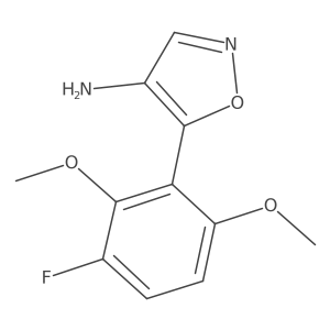 5-(3-Fluoro-2,6-dimethoxyphenyl)-1,2-oxazol-4-amine结构式