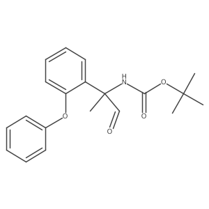 tert-butyl N-[1-oxo-2-(2-phenoxyphenyl)propan-2-yl]carbamate结构式