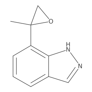 7-(2-methyloxiran-2-yl)-1H-indazole Structure