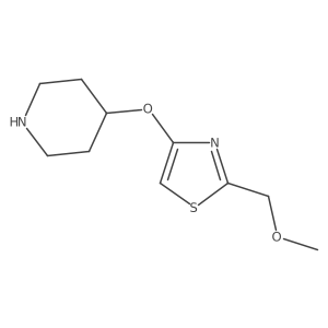 4-{[2-(Methoxymethyl)-1,3-thiazol-4-yl]oxy}piperidine结构式